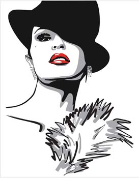 273x350 Free Download Of Beautiful Moon Face Vector Graphic