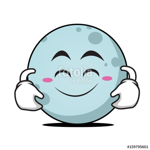 500x500 Cute Smile Moon Face Character Stock Image And Royalty Free