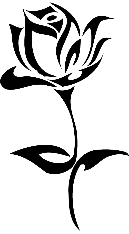 529x959 Download Tattoo Rose Hand Black Drawn Flowers Drawing Clipart Png