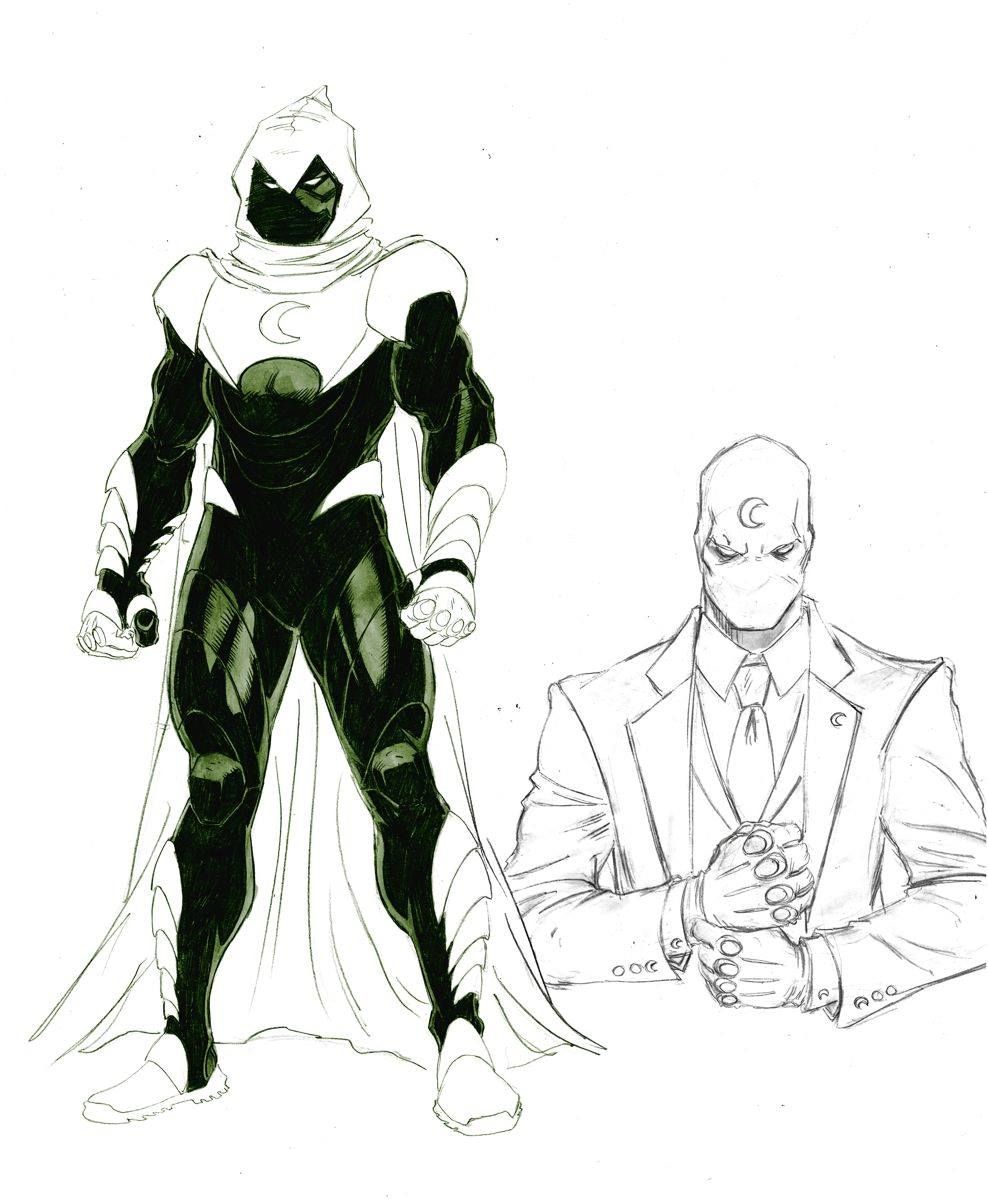 988x1200 Moon Knight Concept Art
