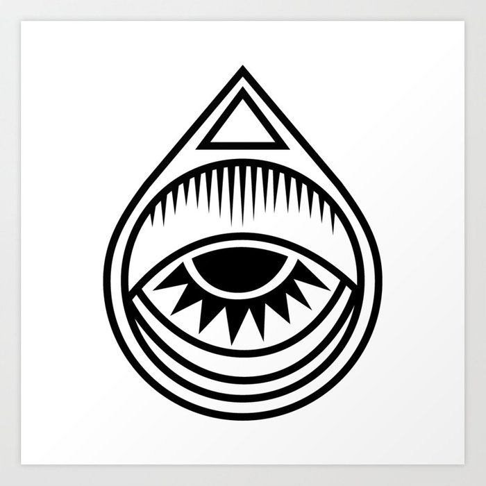 700x700 Moon Sun Eye Art Print