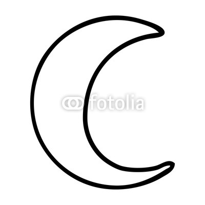 400x400 Line Drawing Doodle Of A Crescent Moon Buy Photos Ap Images