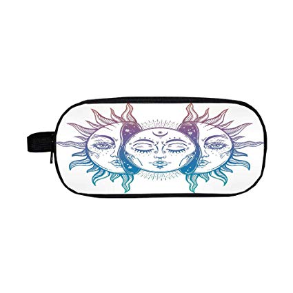 425x425 Iprint Pencil Case Polychromatic Optional,moon