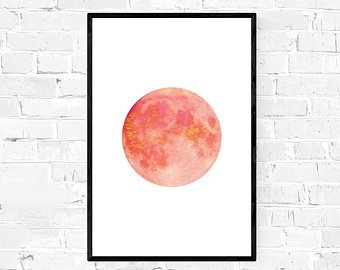 340x270 Moon Illustration Etsy