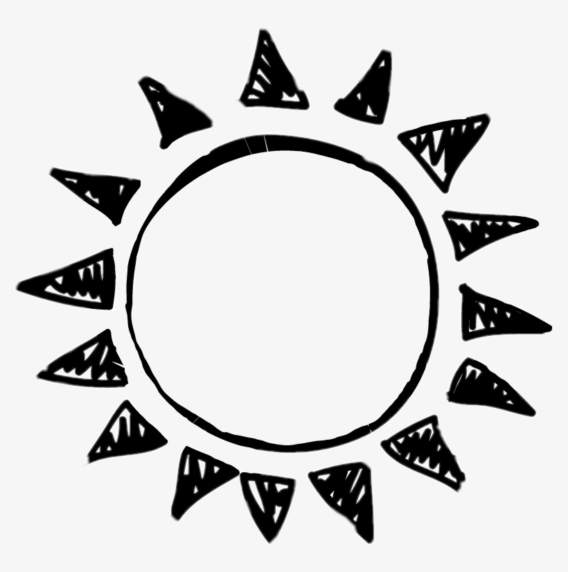 820x826 Sun Tumblr Sunemoji Emoji Draw Tumblrdraw Sundraw Black