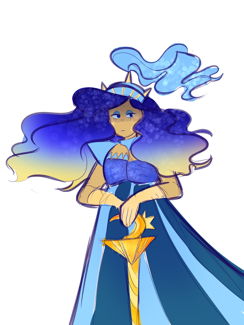 960x1280 Drawing Stuff I Drew That One Moonlight And Knight Fusion