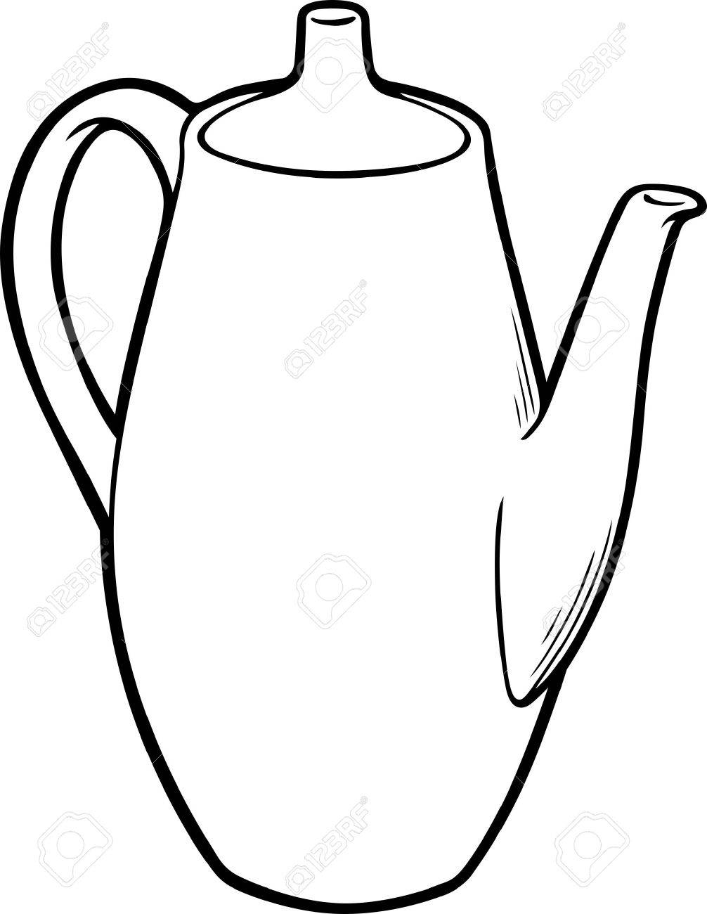 1006x1300 Jug Black And White Clipart