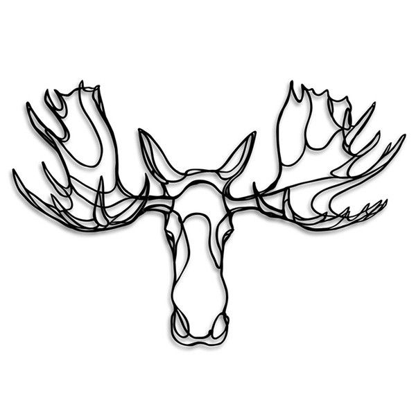 600x600 Moose Drawing Woodland Animal For Free Download