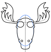170x175 Draw A Cartoon Moose