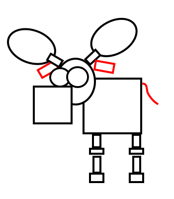 350x400 Drawing A Cartoon Moose