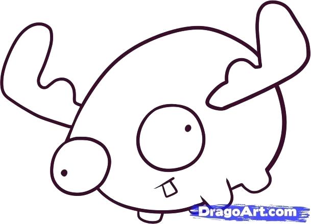 609x439 How To Draw A Moose Head