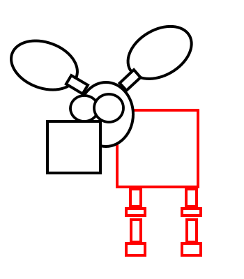 350x400 Drawing A Cartoon Moose