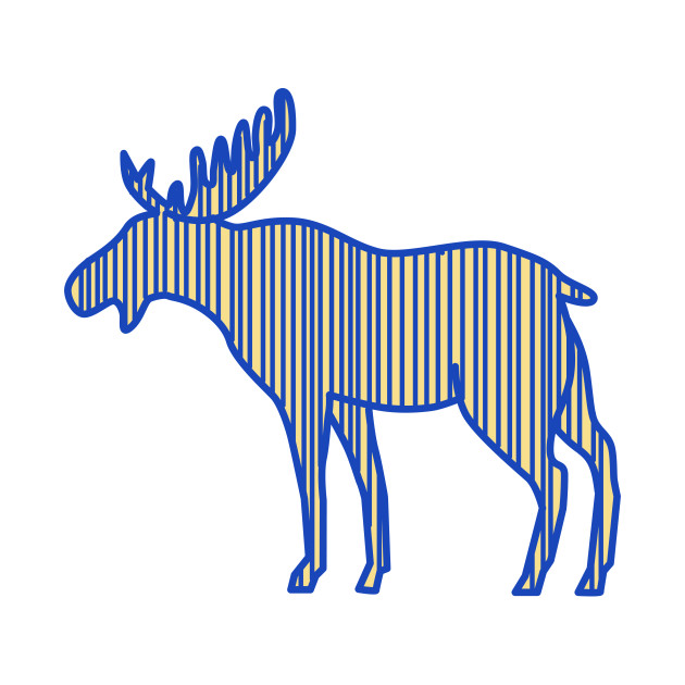 630x630 Moose Silhouette Drawing