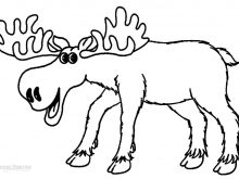 220x165 Printable Moose Coloring Pages For Kids Acceptable
