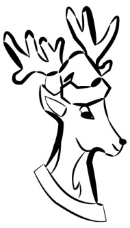 190x332 Deer! Moose! Christmas! Gift