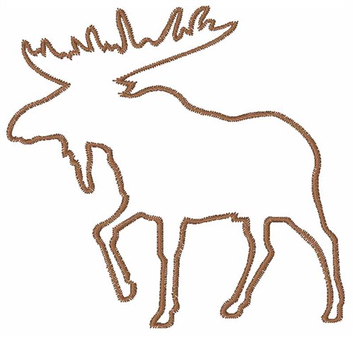 500x476 Images Of Moose Outline