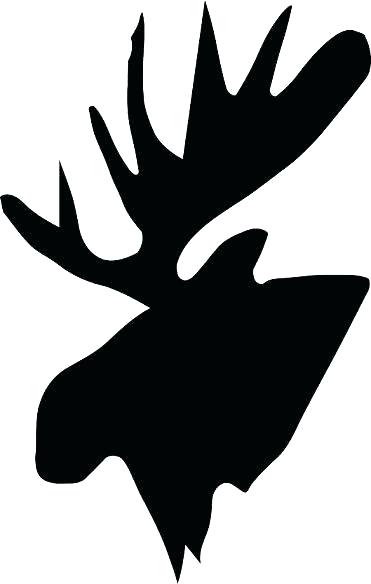 371x584 Moose Head Outline Within Moose Drawing