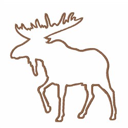 250x250 Moose Outline Designs For Embroidery Machines