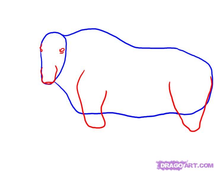 725x581 Draw A Moose, Step