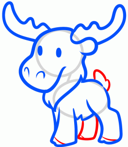 264x302 How To Draw How To Draw A Moose For Kids