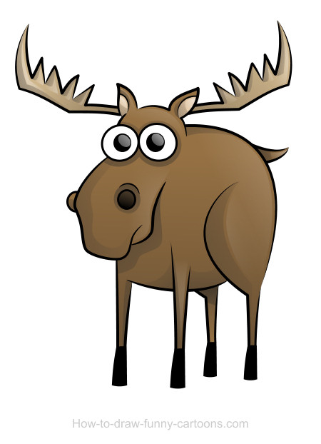 450x622 Moose Drawings