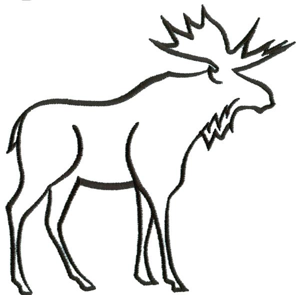 600x591 Collection Of Moose Head Silhouette Clip Art Download Them And Try