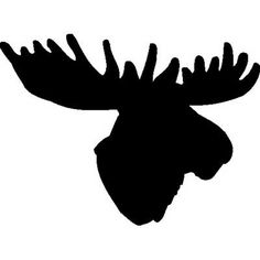 236x236 Moose Face Silhouette