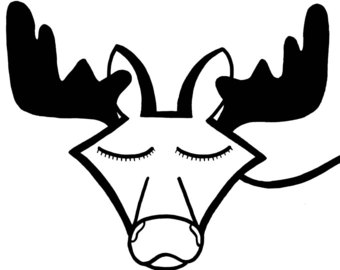 340x270 Moose Clipart Black And White Kids Collection