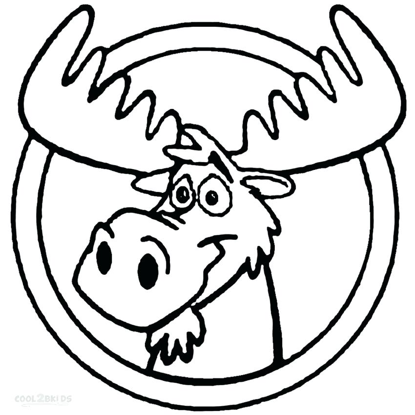 850x850 How To Draw A Moose Head