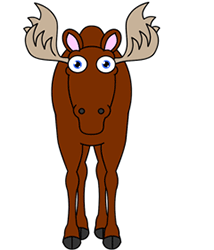 214x250 Draw A Cartoon Moose