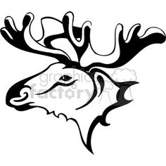 236x236 Best Cartoon Moose Tattoos Images Elk Tattoo, Moose Tattoo