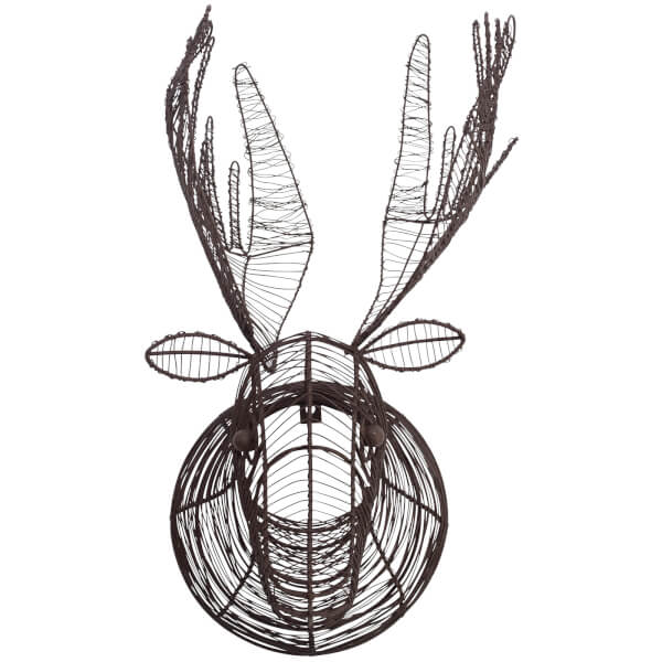 600x600 Nkuku Eko Wire Moose Head Homeware