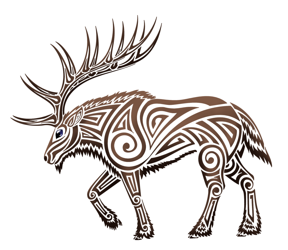 1000x868 Collection Of Free Moose Drawing Tribal Download On Ui Ex