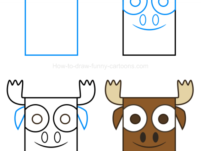 640x480 Moose Clipart Line Drawing