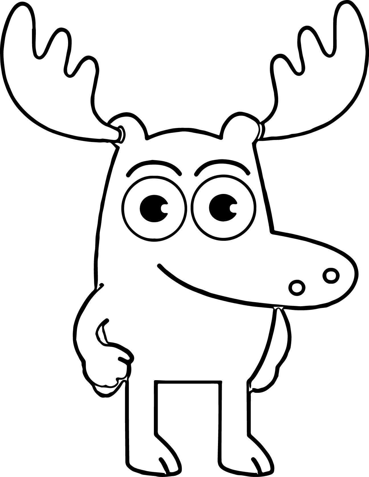 Moose Line Drawing | Free download on ClipArtMag