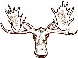 259x194 Moose Head Silhouette Front