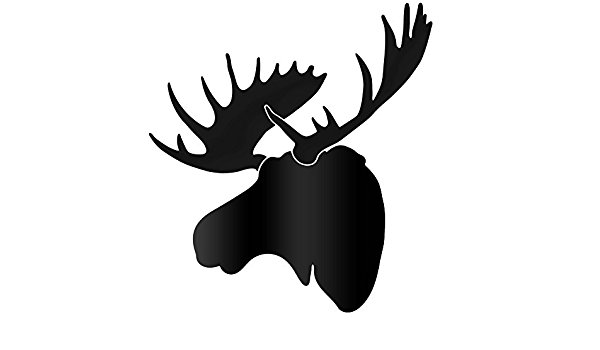 600x350 White Moose Silhouette