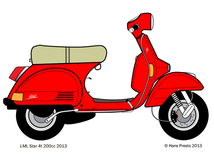 733x549 lml star vespa px illustrator drawing