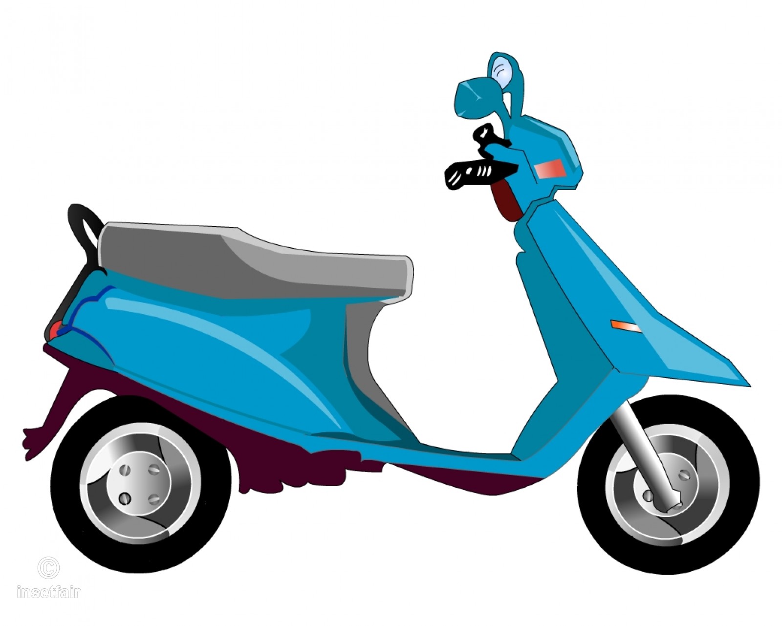 1600x1281 Scooter For Girls Vector Drawing With Adobe Flash