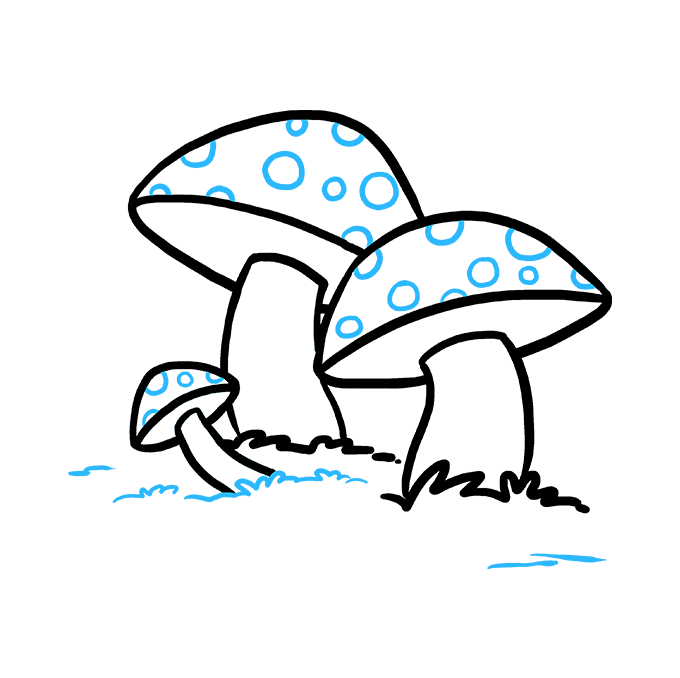 680x678 How To Draw A Mushroom