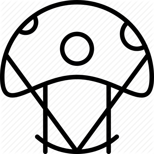 512x512 Collection Of Free Mushrooms Drawing Minimalist Download On Ui Ex