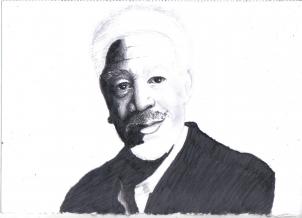 302x218 drawing printout how to draw morgan freeman