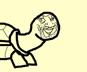 300x250 a turtle with morgan freeman's face