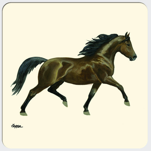 500x500 morgan horse beverage coasters