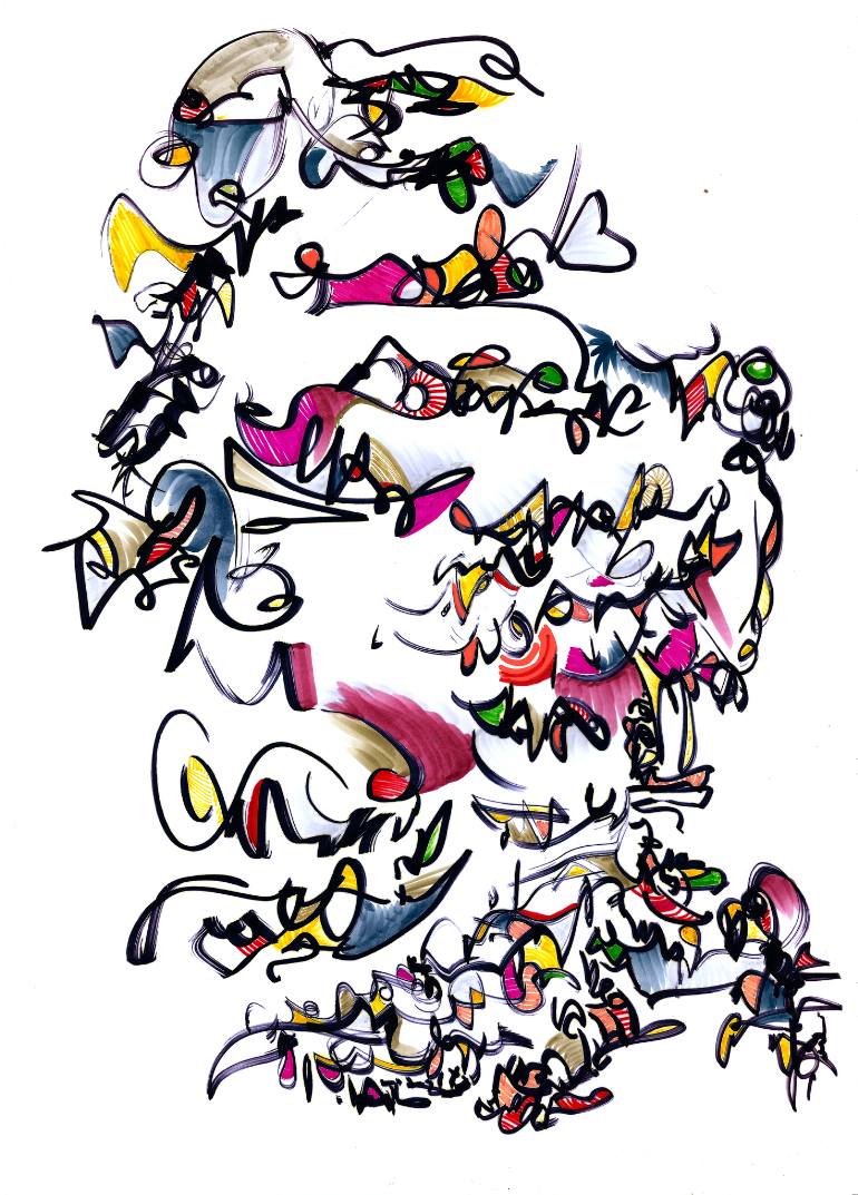 770x1073 Morning Reflection Drawing