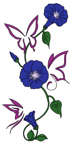 253x472 Morning Glory Flower Tattoos Chuck Watters Tattoo Design