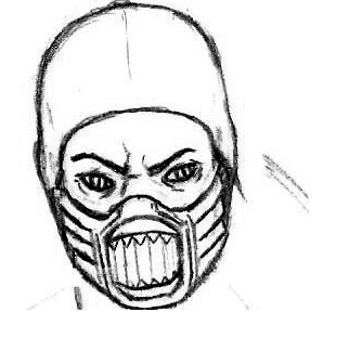 334x336 How To Draw Reptile From Mortal Kombat
