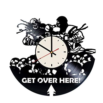 425x425 Mortal Kombat X Scorpion Brutality Vinyl Wall Clock