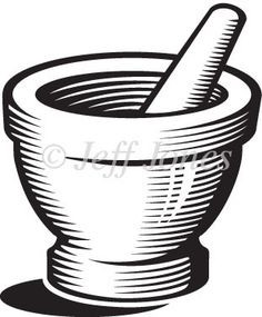 Mortar And Pestle Drawing | Free download on ClipArtMag