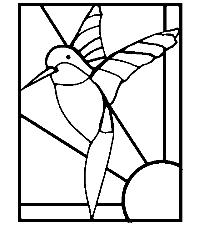 637x767 Mosaic Templates Printable Free Hummingbird Hummingbirds Stained